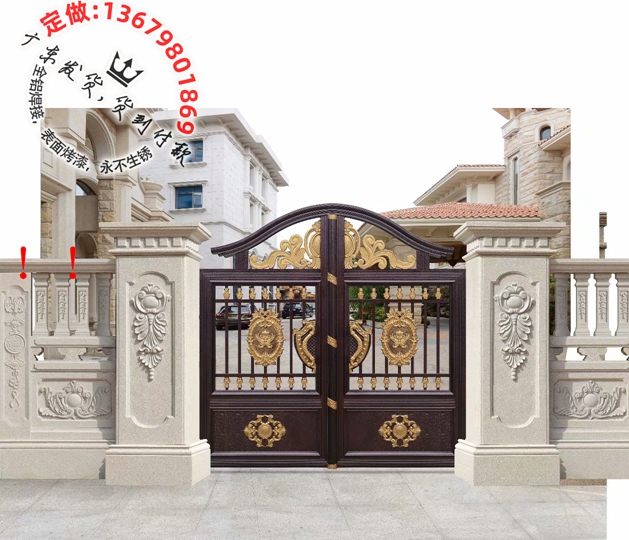 别墅大门，住宅大门，庭院大门，乡村大门，铝艺大门